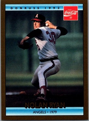 1992 Donruss Coke Ryan #13 Nolan Ryan California Angels
