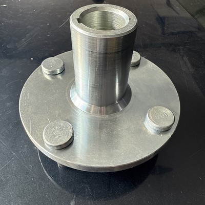 Go Kart Live Axle Hub 4'' x 4'' Wheel Hub For 1'' Shaft,with 1'' to 3/4'' Step Down