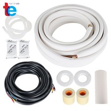 Professional 50ft Mini Split Installation Kit - 1/4"  3/8" Copper Lineset