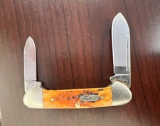 Case XX, 62132 SS, Baby Butterbean Autumn Jigged Bone, 2-3/4”, Gentle Used, 2002