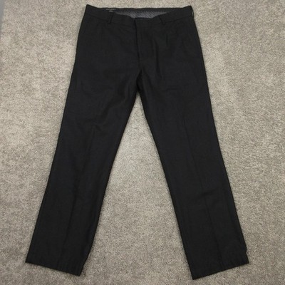 Banana Republic Pants Mens 36x32 Black Emerson Trousers Wool Blend Business