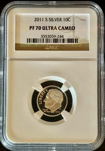 2011-S Proof Silver Roosevelt Dime - NGC PF-70 Ultra Cameo