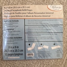 8x8 Universal Scrapbook Refill Pages By C.R. Gibson