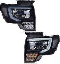 LED DRL Headlights Assembly Fit 2009-2014 Ford F150 Faros Delanteros