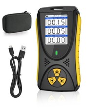 Portable Geiger Counter Rechargeable Nuclear Radiation Detector – Black