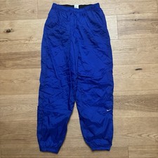 Nike Track Pants Mens XL Royal Blue Windbreaker Vintage 90s 100 Nylon Y2K