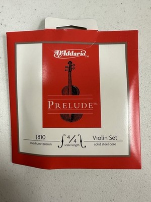 DAddario Prelude Violin Strings Set J810 4/4 M Medium 