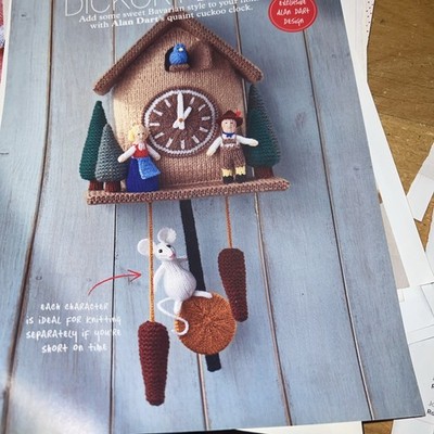 Alan Dart Hickory Dickory Dock Strickanleitung Kinderzimmer Rhythmus Maus Deko 