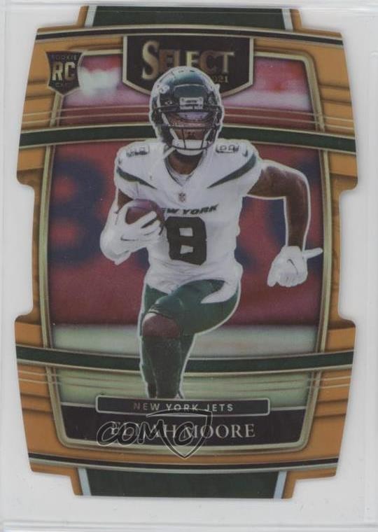 2021 Panini Select Concourse Orange Prizm Die-Cut 95/249 Elijah Moore #56 17hw