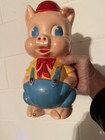 Vintage 1950's Porky Pig Hard Plastic Coin Bank 11" tall — photo 7