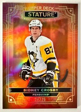 2023 Upper Deck Stature Hockey Sidney Crosby Orange 24/25