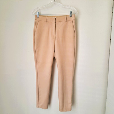 H &M Women's Dress Pants Beige Color Style Classic Size 6 Pre-owned