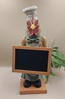 Vintage Rooster Chef w Chalkboard Country Kitchen Counter / Tabletop Farmhouse