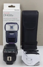 Sunpak DF4000u External PowerZoom Flash for Canon / Nikon DSLR Cameras