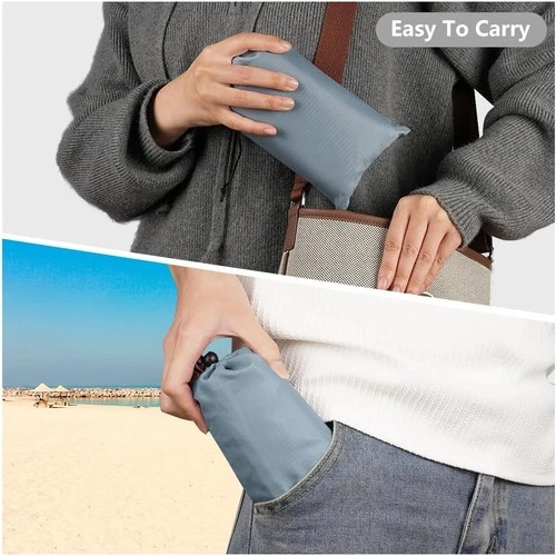 Aybuy Beach Blanket Sand-Free Outdoor Grey, photo 4