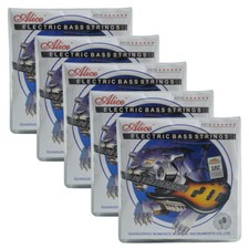 A606 4 M Alice 4-String Electric Bass Strings Steel Core Nickel Alloy 5 Packs