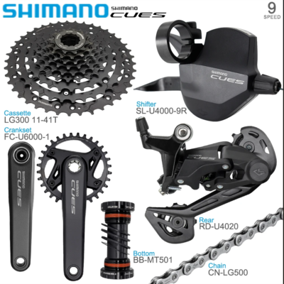 SHIMANO CUE U4000 42T 170MM 46T 1X9-SPEED MTB GROUPSET | eBay