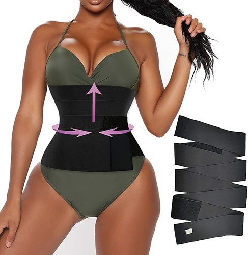 Lumbar Snatch Me Up Bandage Wraps Stomach Waist Trainer Compression Body Shaper Ebay