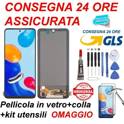 DISPLAY LCD TOUCH SCREEN AMOLED ORIGINALE XIAOMI REDMI NOTE 11 11s 4G 2201117TG