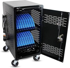 20 Device Mobile Charging and Storage Cart for iPads, Laptops, Assembly REQUIRED