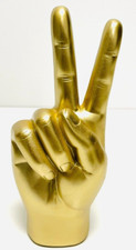 Ornament for Living Room Statue Peace Hand Sculpture Home Decor Accessories Gift