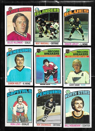 1976-77 TOPPS 76-77 NHL HOCKEY CARD 1-264 & GLOSSY INSERT 1-22 SEE LIST - Picture 100 of 461