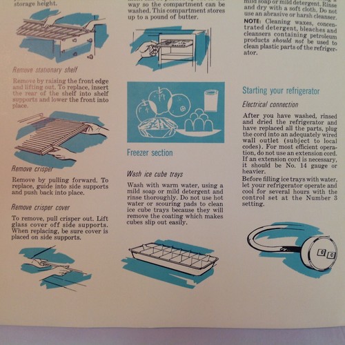 Vtg 1950's RCA Whirlpool Cycle-Defrost Refrigerator-Freezer Use and Care Guide - Afbeelding 5 van 6