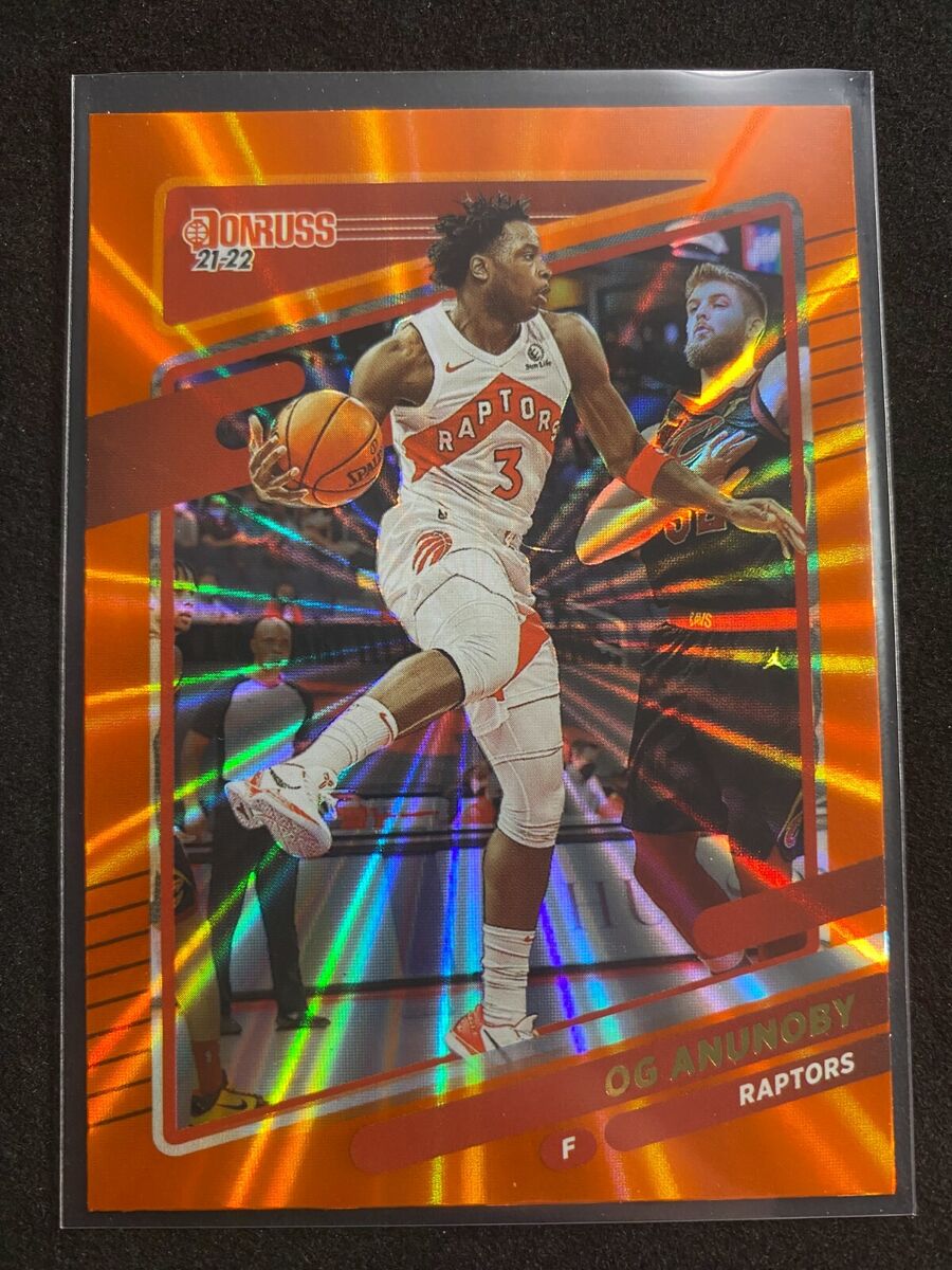 2021-22 Panini Donruss OG Anunoby Orange Holo Laser #197 2021-22 Panini Donruss OG Anunoby Orange Holo Laser #197