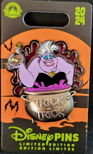 2024 Disney Parks Pin Ursula Halloween Trick or Treat Villains LE 4000 NEW - Picture 2 of 2