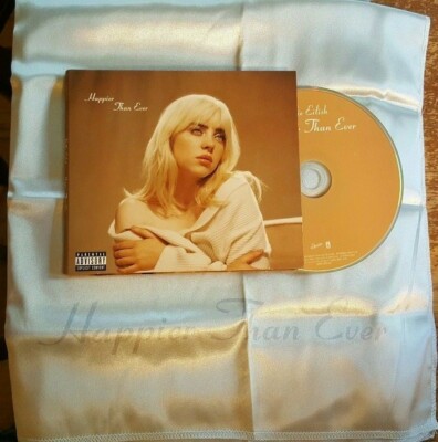 Billie Eilish Happier Than Ever CD promo silk scarf handkerchief