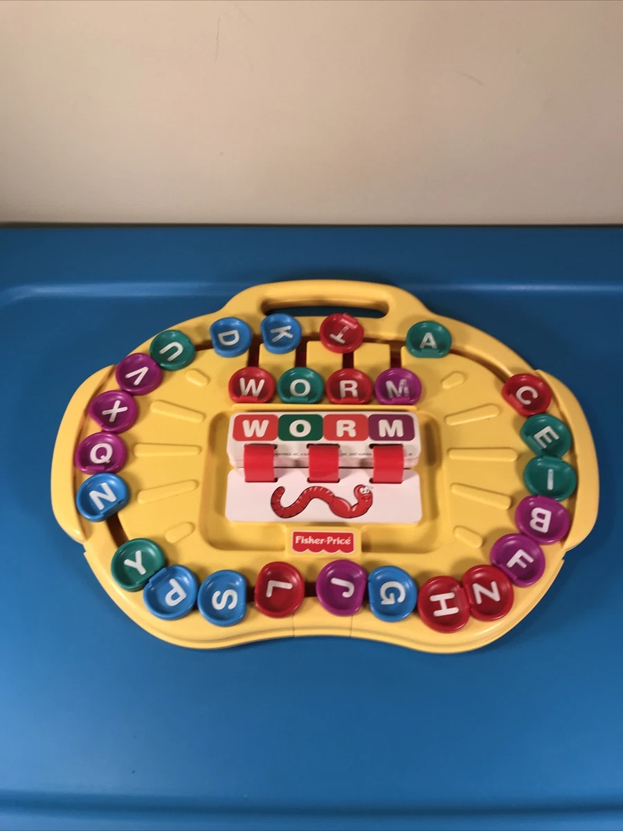 1997 Fisher Price ALPHA GO ROUND Alphabet Spelling Game Model