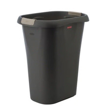 NEW Rubbermaid Sturdy 8 Gal. Black Rectangular Trash Can Kitchen w/ Handles