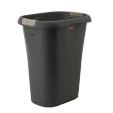 NEW Rubbermaid Sturdy 8 Gal. Black Rectangular Trash Can Kitchen w/ Handles