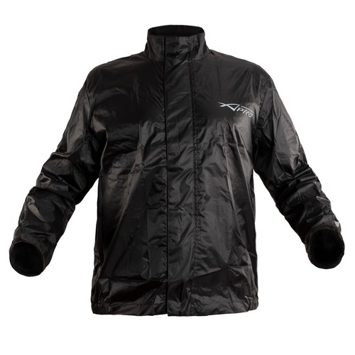 Regenjacke Übermantel wetterfest gefüttert Roller Motorrad Motorrad schwarz - Bild 3 von 12