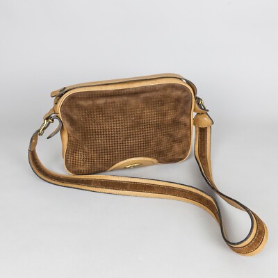 La Bis Tasche Vintage 60er Jahre - Umhängetasche - Wildleder - Reißverschluss