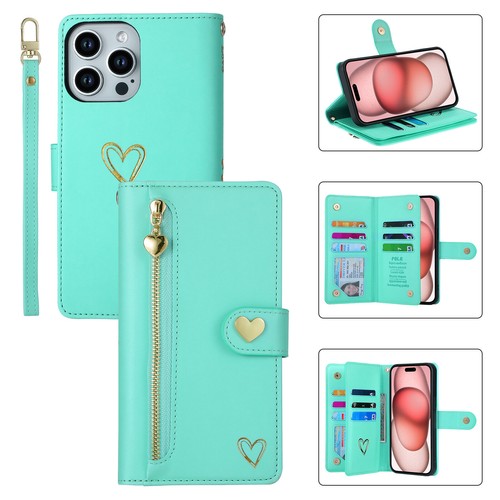 For iPhone 16 15 Pro Max 14 13 12 11 XS XR 8 Leather Card Wallet Case Flip Cover - Picture 69 of 78
