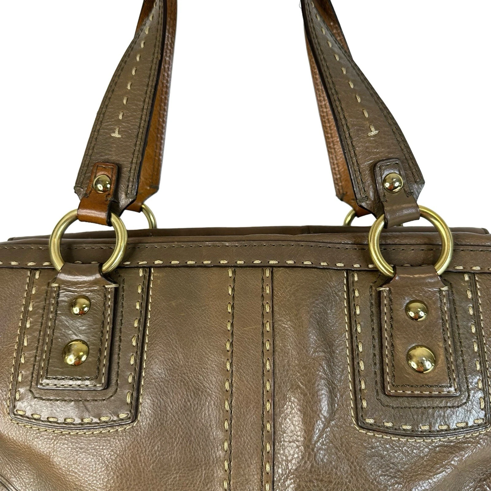 Borsa a tracolla Coach Hamptons Andrea 10555 autentica borsa da medico in pelle grande