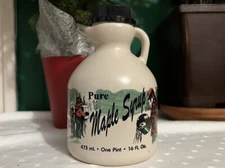Pure New York Maple Syrup Grade A Dark and Robust Flavor PINT Jug Organic