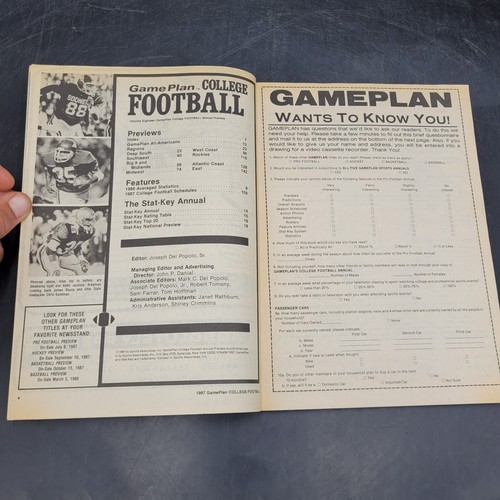 Game Plan College Football 1987 Annual Review - Picture 8 of 11