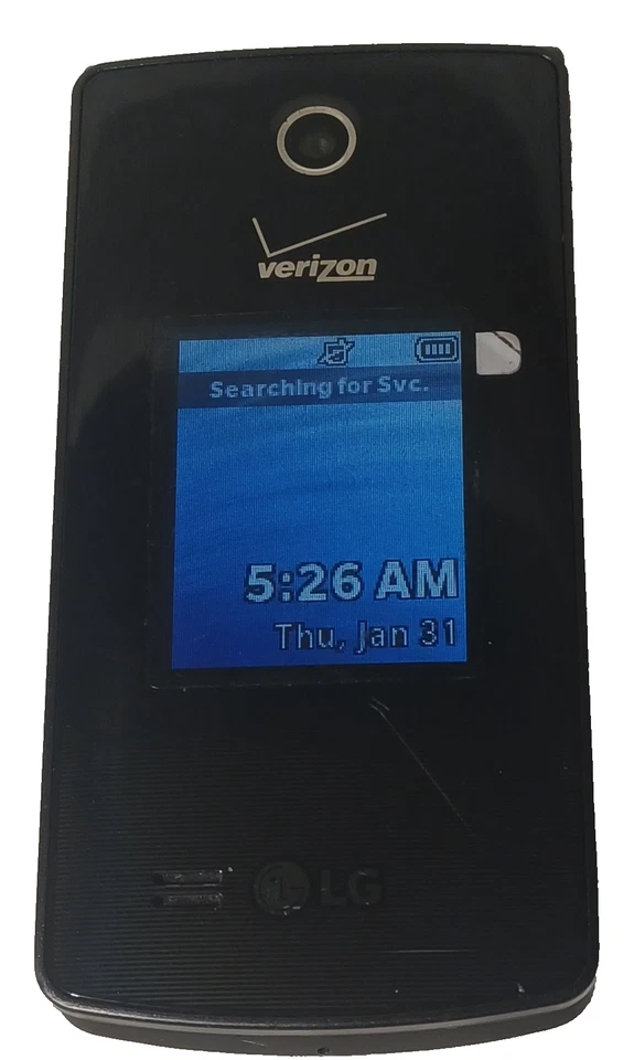 Teléfono Celular LG Terra LG-VN210 Negro Verizon Wireless Pantalla a Color Abatible 3G SOLO Foto 2 de 3