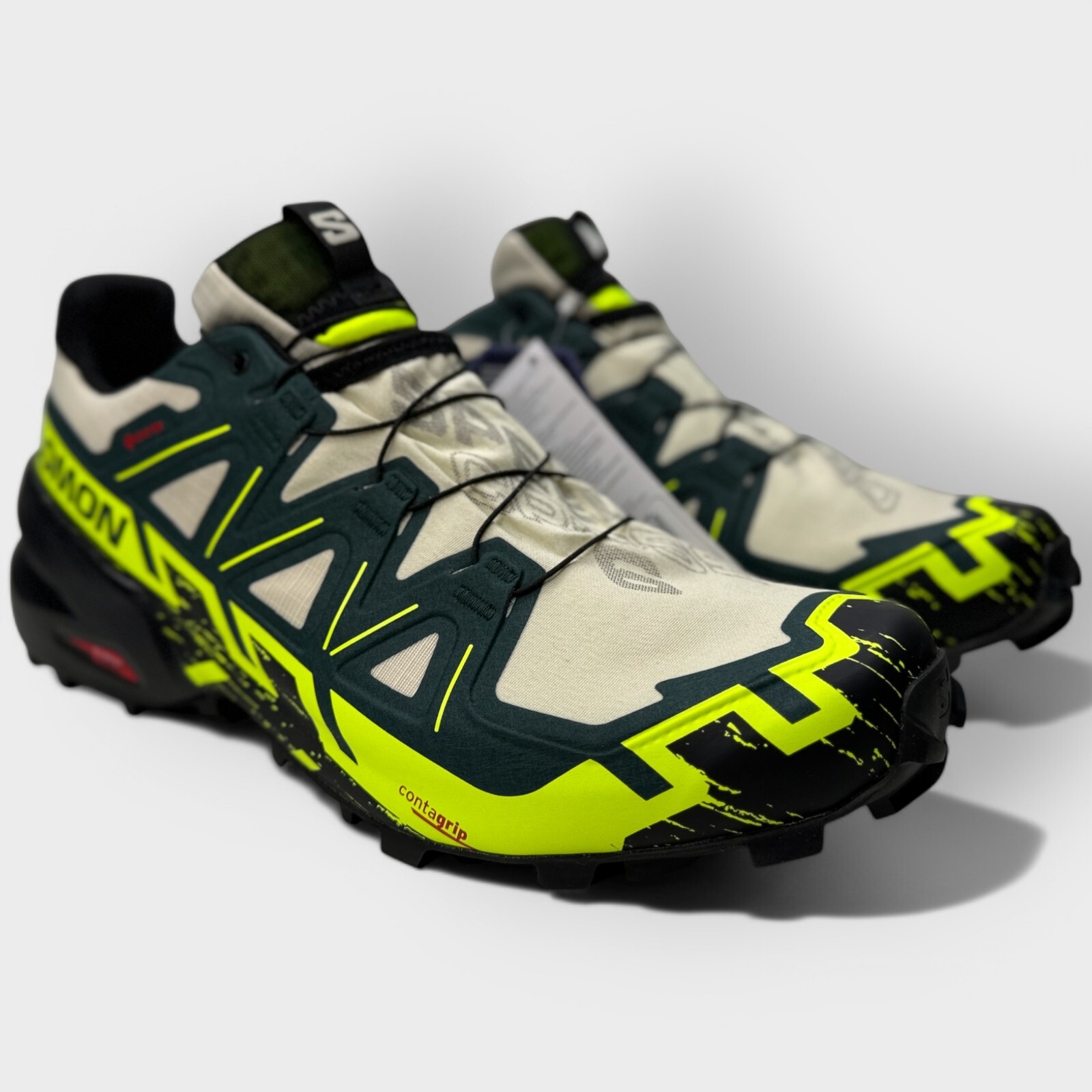 Scarpe da trail Salomon Speedcross 6 GTX Almond Milk da uomo taglia 6 5 nuove senza scatola