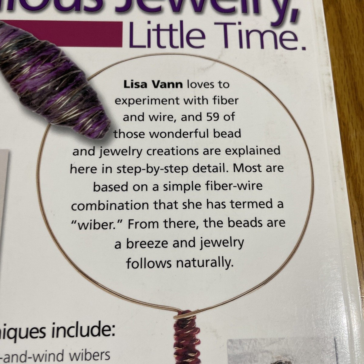 洋書 Fiber-Wire Beads & Jewelry by Lisa Vann Fiber-Wire Beads and Jewelry by Lisa Vann 2002 Trade