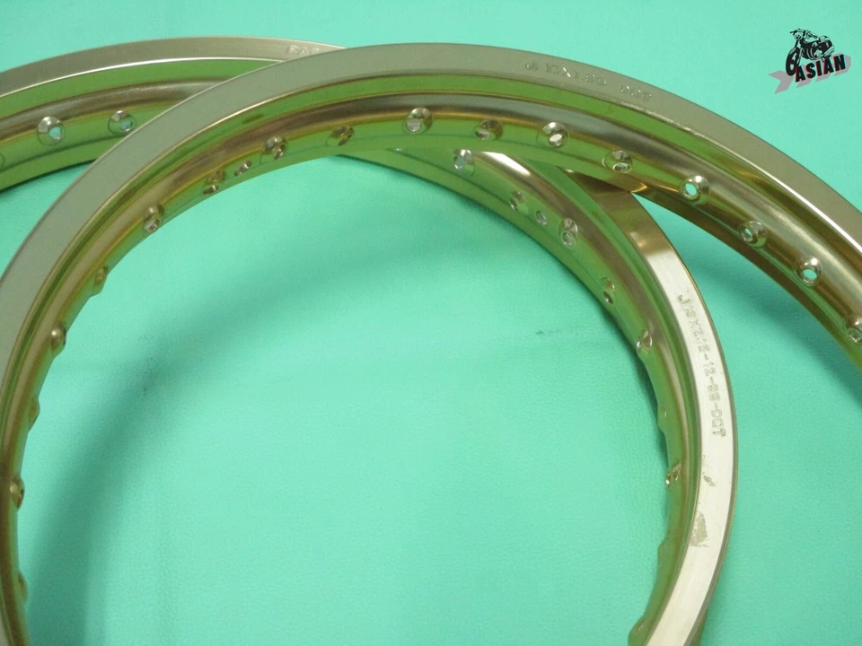 Fit HONDA CR250R 1995-2007  FRONT & REAR WHEEL RIM  GOLD SET  [as2020] Foto 4 de 4