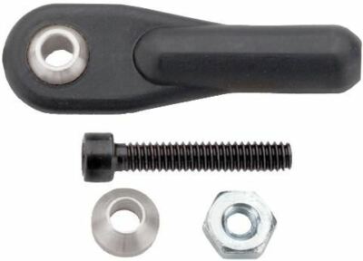 Dubro 2-56x1/2 Swivel Ball Links for 4-40 rods w/ Hardware-Black 2/pkg
