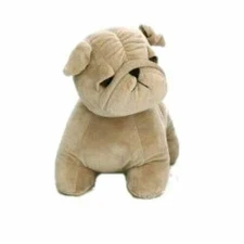 Dog Pug Design Soft Fabric Door Stop Light Brown -Cute Animal design Doorstopper