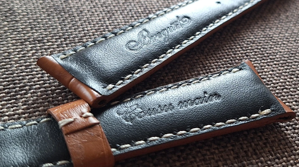 BREGUET TYPE CINTURINO WATCH STRAP COCCO LUISIANA COLORE GOLD  mm.21 - Imagem 4 de 4