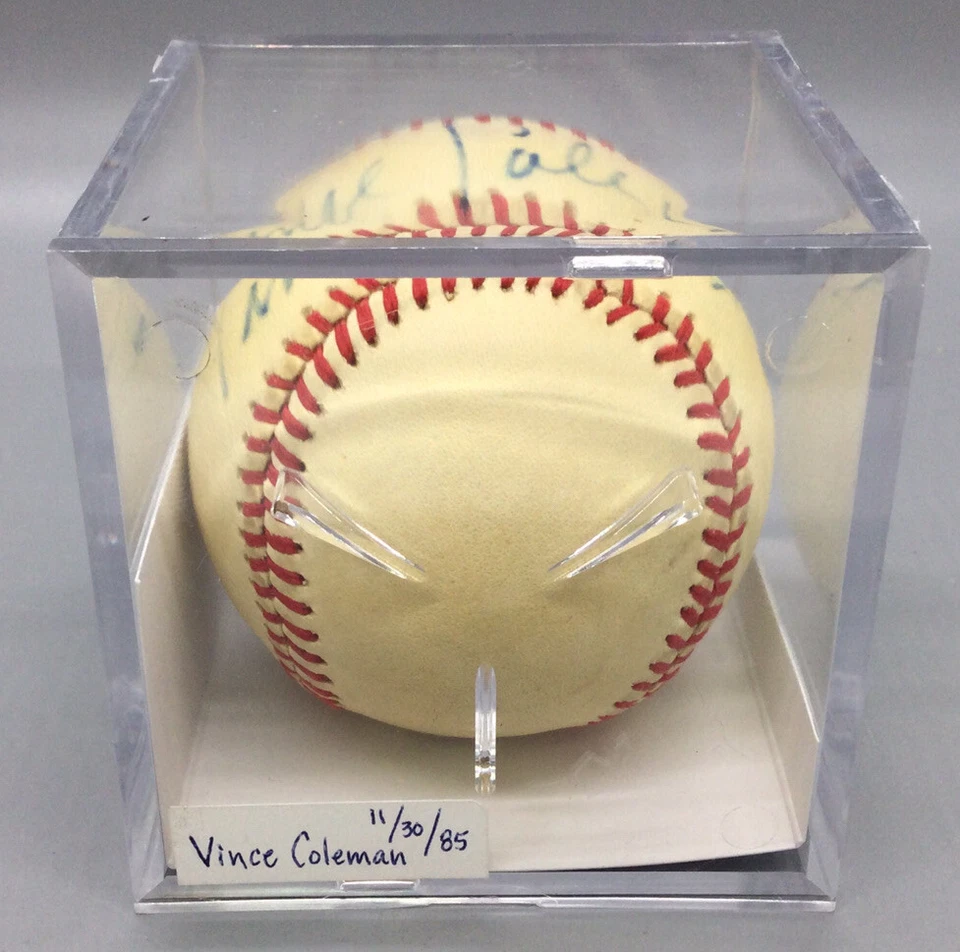 Béisbol autografiado de la Liga Nacional Vince Coleman - Certificado por la JSA Foto 3 de 4