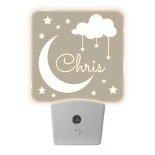 Personalized Night Light Wall Plug In Girls Boys Customized Gifts Baby Nursery