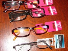 4 Pair New Reading Glasses 1.25, 3.25, 1.25, 1.50. Womens Variety Lot