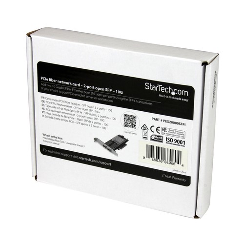 StarTech.com 10G Network Card - 2X 10G Open SFP+ Multimode LC Fiber Connector... - Picture 5 of 5